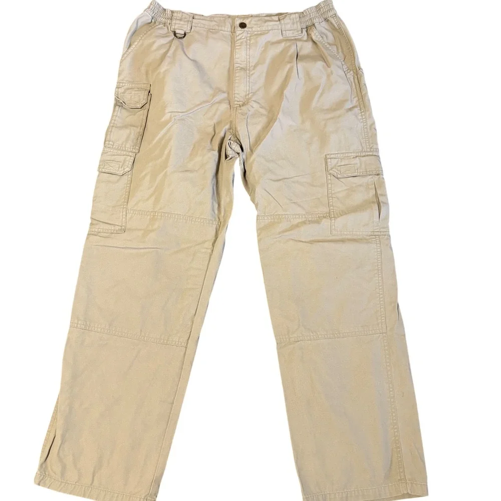 5.11 Tactical Cargo Pants Mens 36x30 Khaki Tan Cotton Canvas Utility‎ 74251